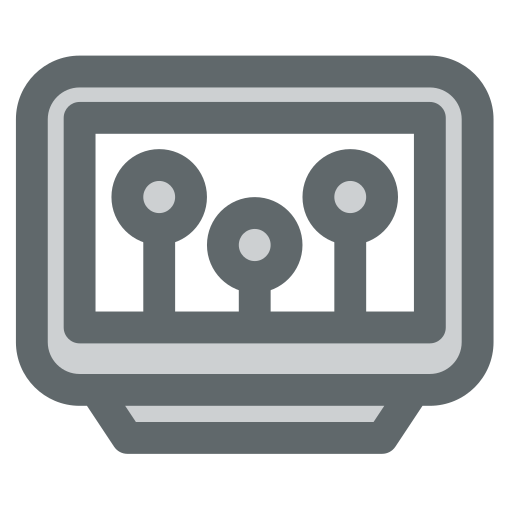 televisión 4k icono gratis