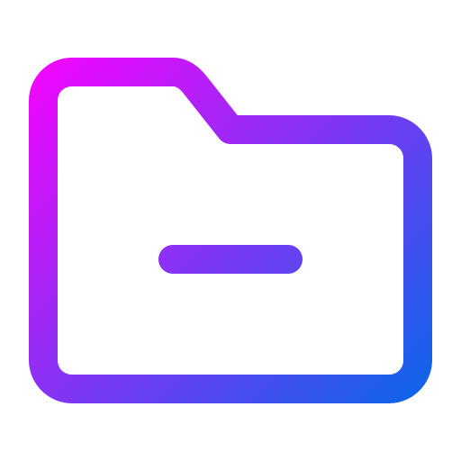 Delete folder Generic Gradient icon