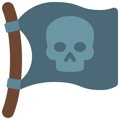 bandera pirata icono gratis