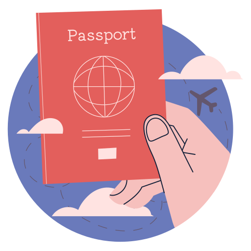 pasaporte gratis sticker