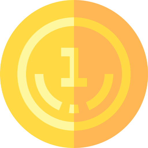 Coin Basic Straight Flat icon