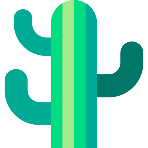 Cactus Basic Straight Flat icon