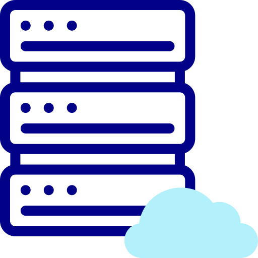 Cloud server free icon Cloud server free icon