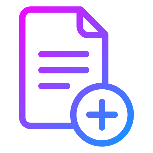 New document Generic Gradient icon