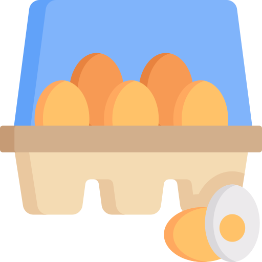 carton de huevos icono gratis