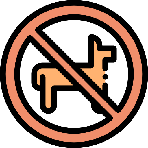 애완 동물 금지 무료 아이콘