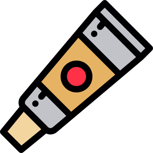 Paint tube Detailed Rounded Lineal color icon