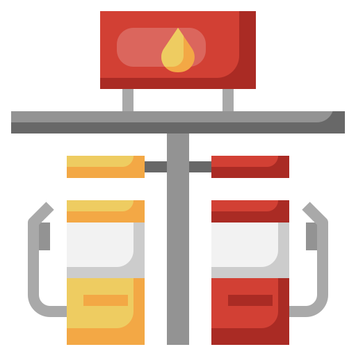 estación de gasolina icono gratis
