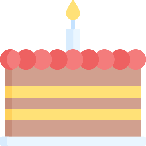 pastel de cumpleaños icono gratis