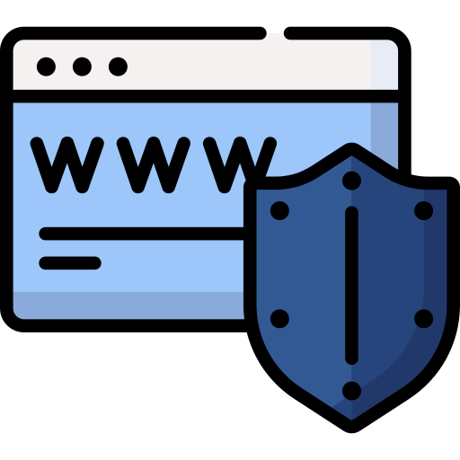 seguridad web icono gratis