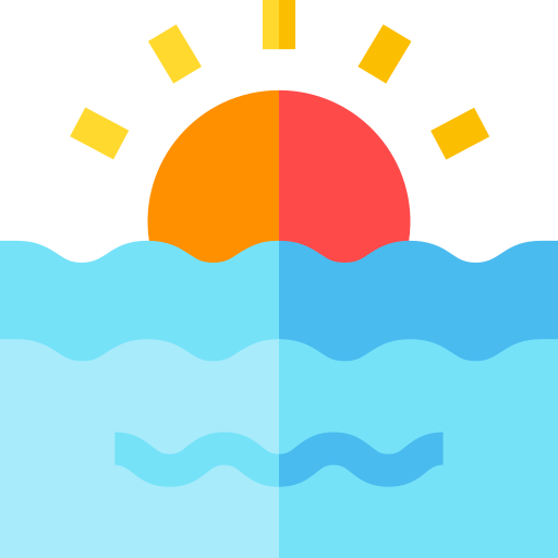 Sunset Basic Straight Flat icon