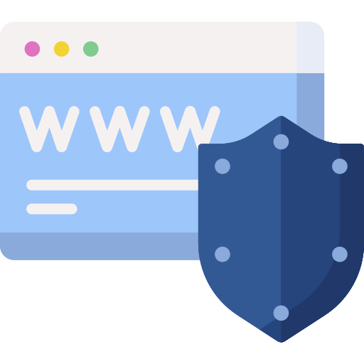 seguridad web icono gratis