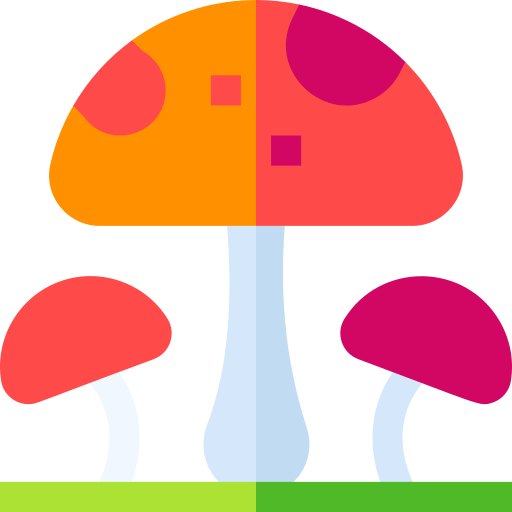 Mushroom Basic Straight Flat icon