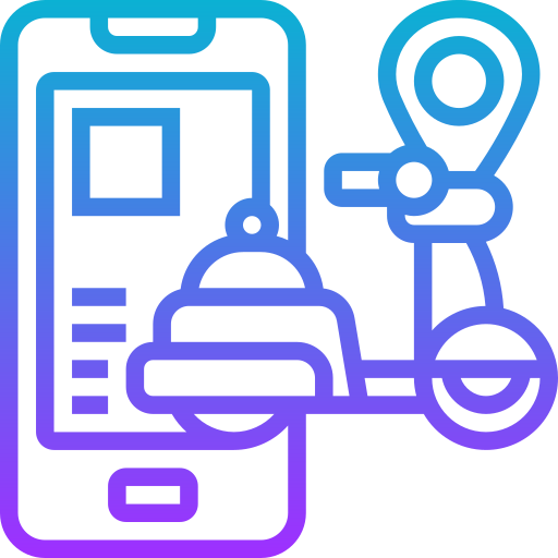 entrega de comida icono gratis