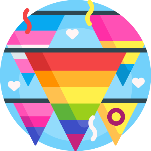 bandera arcoiris icono gratis