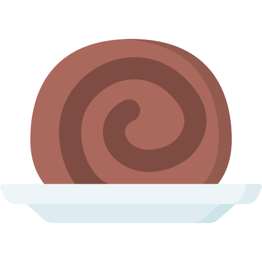 rollo de chocolate icono gratis