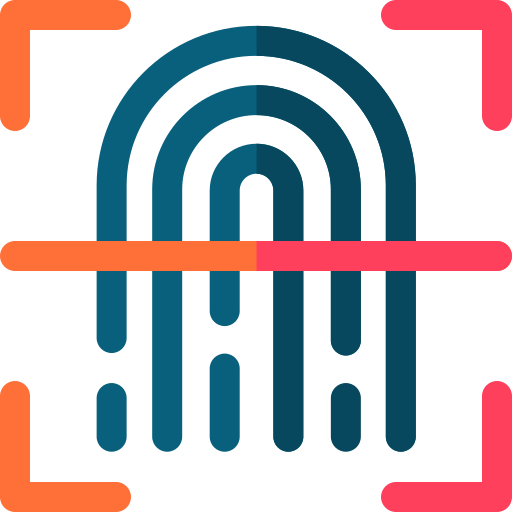 huella dactilar icono gratis