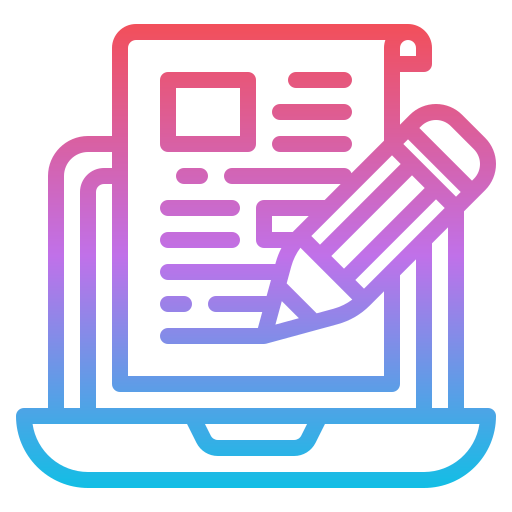 Content creator Iconixar Gradient icon