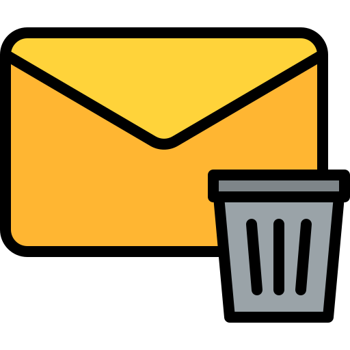 mailbird trash icon next to each message