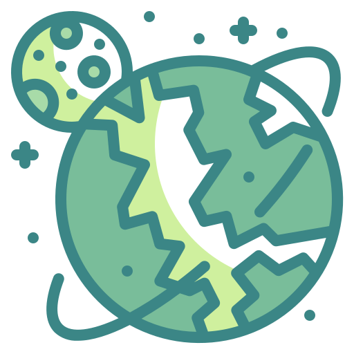 Earth Wanicon Two Tone Icon