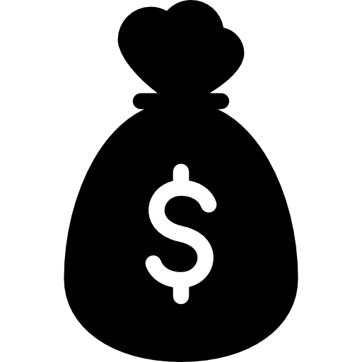 Dollars bag - free icon