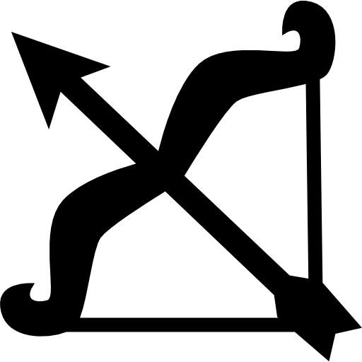 symbole de l'arc et de la flèche du sagittaire Icône gratuit