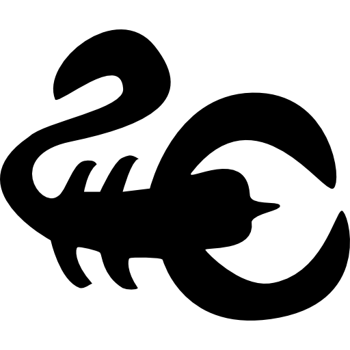 Scorpion sign shape - Free animals icons