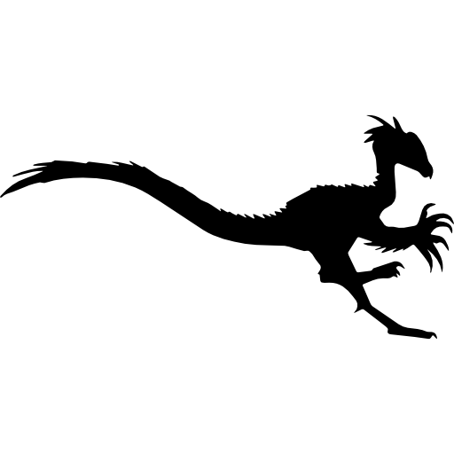 forme de dinosaure guanlong de longue queue Icône gratuit