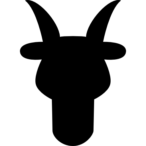 symbole de forme avant tête de taureau bélier Icône gratuit