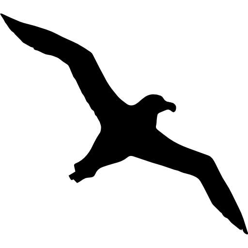 albatros oiseau en forme de vol Icône gratuit