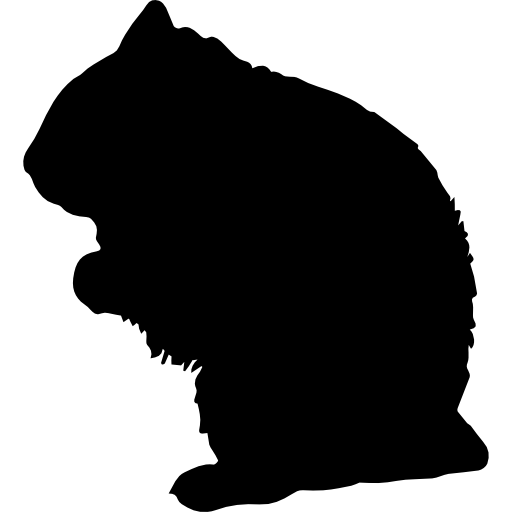 silhouette de chien de prairie Icône gratuit