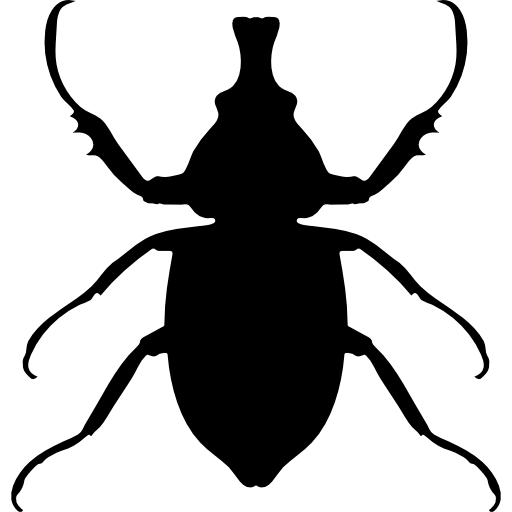 forma de insecto animal de cuernos largos icono gratis