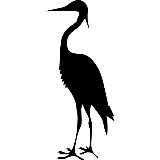 Bird crane shape - Free animals icons