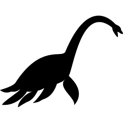 forma de dinosaurio elasmosaurus icono gratis