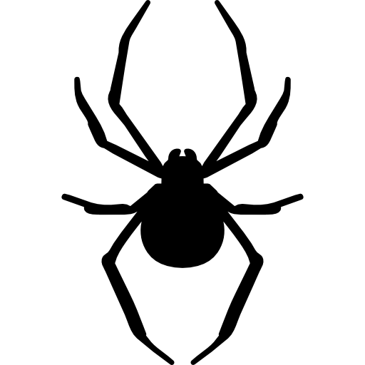 Spider arthropod animal silhouette free icon