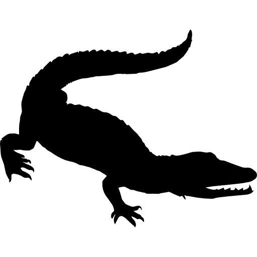 Forma de cocodrilo - Iconos gratis de animales