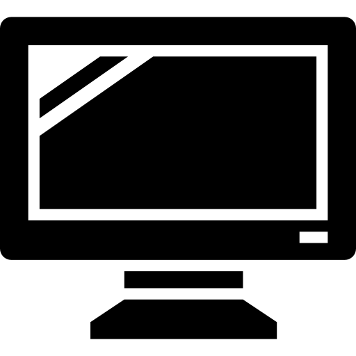 herramienta de monitorización de visualización electrónica para televisión o computadora icono gratis