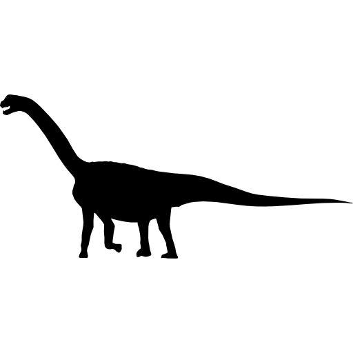 Camarosaurus 공룡 측면 실루엣 - 무료 동물개 아이콘