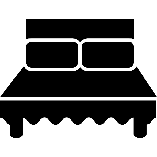 cama de matrimonio icono gratis