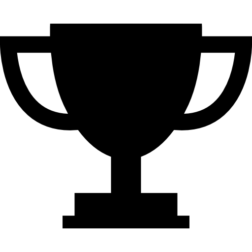 Trophy cup silhouette free icon