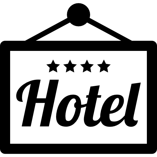 Señal Colgante Hotel De Cuatro Estrellas Iconos Gratis De Negocio