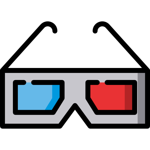 gafas 3d icono gratis