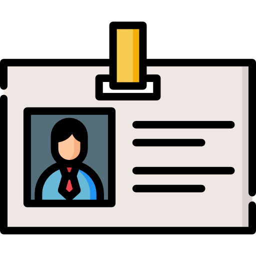 신분증 무료 아이콘