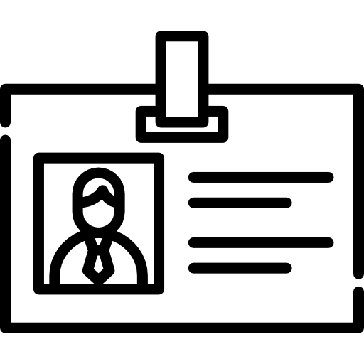 신분증 무료 아이콘