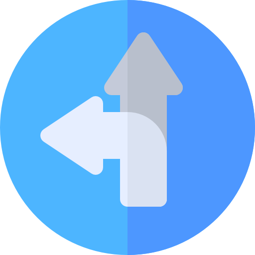 Direction Basic Rounded Flat icon