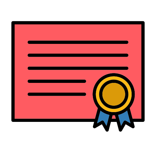 certificado icono gratis