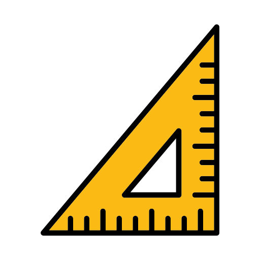 Ruler Generic Outline Color icon