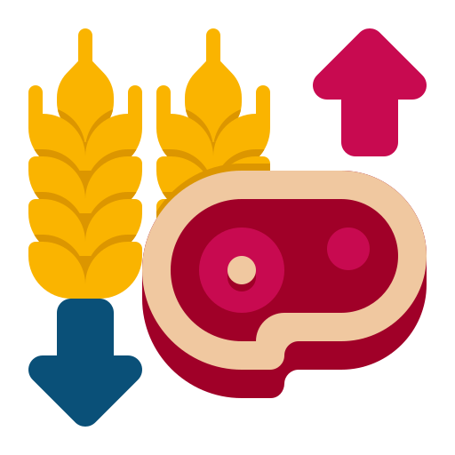 dieta baja en carbohidratos icono gratis