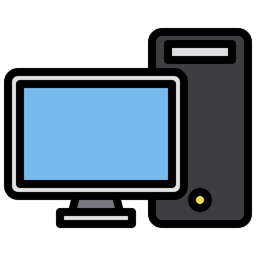 computer flat icon