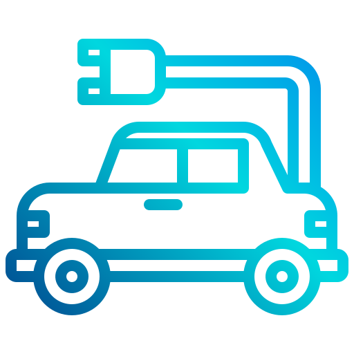 Electric car xnimrodx Lineal Gradient icon